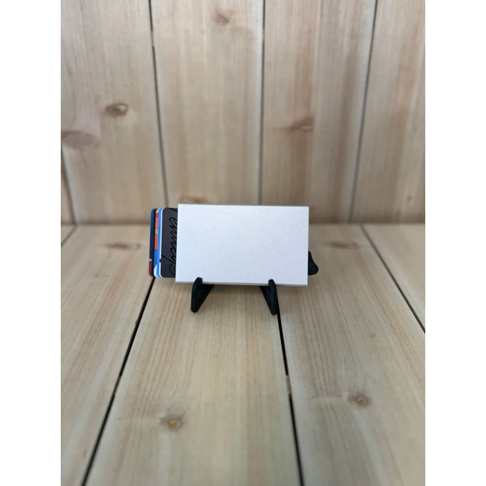 ✨ Ultra-Slim Aluminum Wallet / Card Holder – Minimalist RFID-Style Case ✨ Silver
